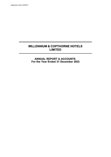 Thumbnail Millennium & Copthorne Hotels New Zealand Annual Report 2023