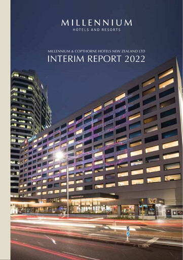 Thumbnail Millennium & Copthorne Hotels New Zealand Half-year Report 2022-h1