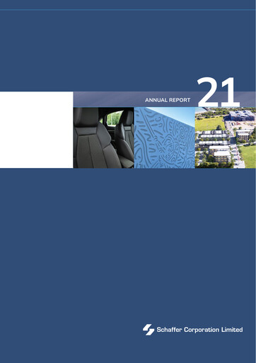 Miniature Schaffer Corporation Rapport annuel 2021