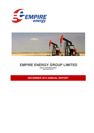 Thumbnail Empire Energy Group Annual Report 2013