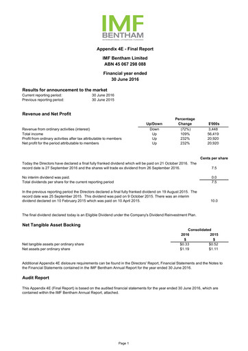 Thumbnail Omni Bridgeway Annual Report 2016