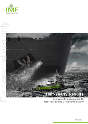 Miniature Omni Bridgeway Rapport financier 2011-h1