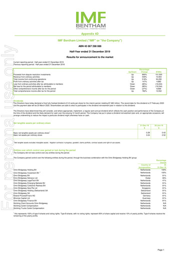 Miniature Omni Bridgeway Rapport financier 2020-h1