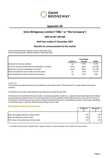 Thumbnail Omni Bridgeway Half-year Report 2021-h1