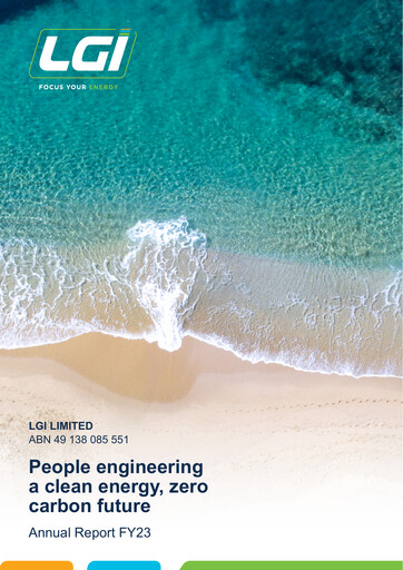Thumbnail LGI Limited Annual Report 2023