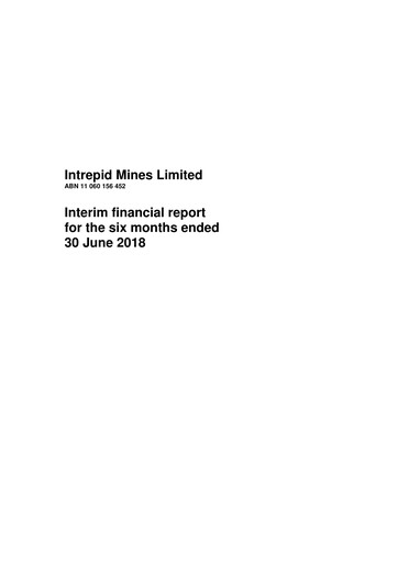 Thumbnail AIC Mines Limited Financial Report 2018-h1