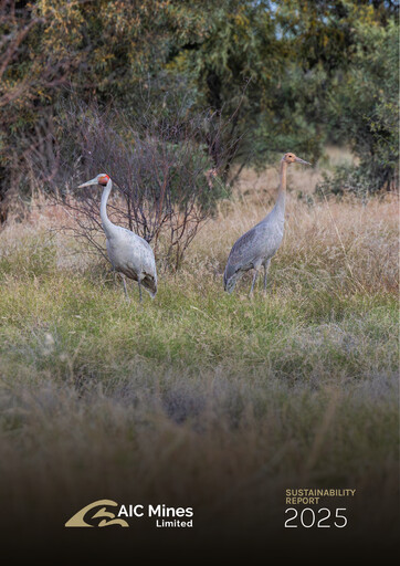 Thumbnail AIC Mines Limited Sustainability Report 2025