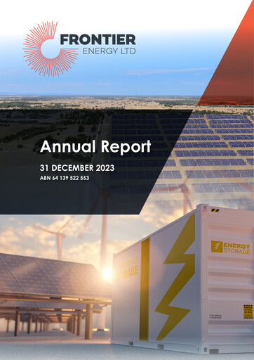 Thumbnail Frontier Energy Limited Annual Report 2023