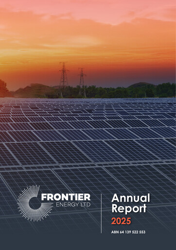 Thumbnail Frontier Energy Limited Annual Report 2025