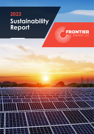 Thumbnail Frontier Energy Limited Sustainability Report 2023
