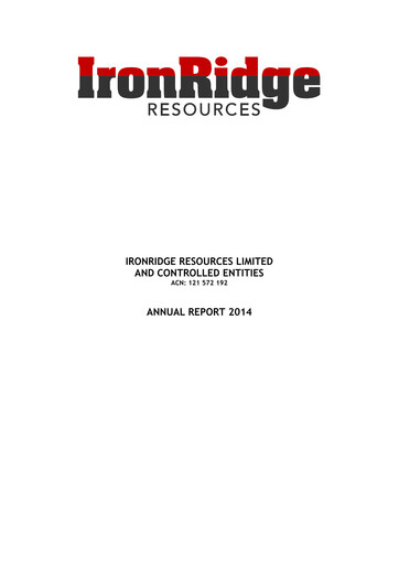 Thumbnail Atlantic Lithium Limited Annual Report 2014