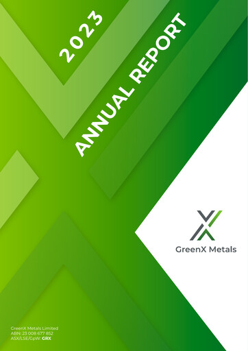 Thumbnail GreenX Metals Annual Report 2023