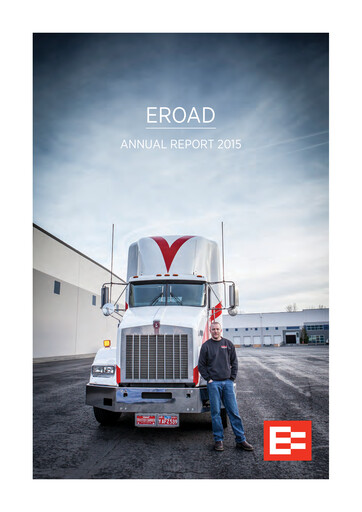 Thumbnail EROAD Limited Annual Report 2015