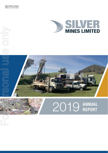 Thumbnail Silver Mines Limited Annual Report 2018-2019