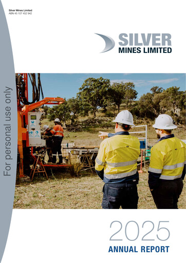 Thumbnail Silver Mines Limited Annual Report 2024-2025