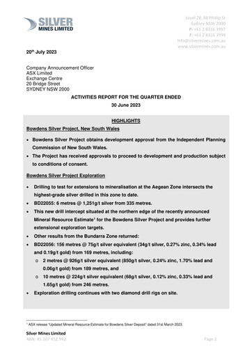 Thumbnail Silver Mines Limited Quarterly Report 2022-2023-q4