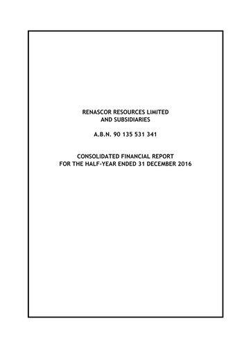 Thumbnail Renascor Resources Financial Report 2017-h1