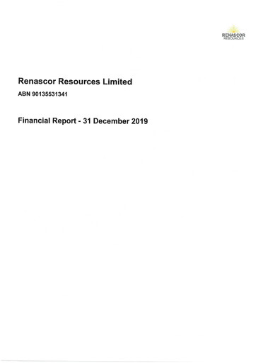 Thumbnail Renascor Resources Financial Report 2020-h1