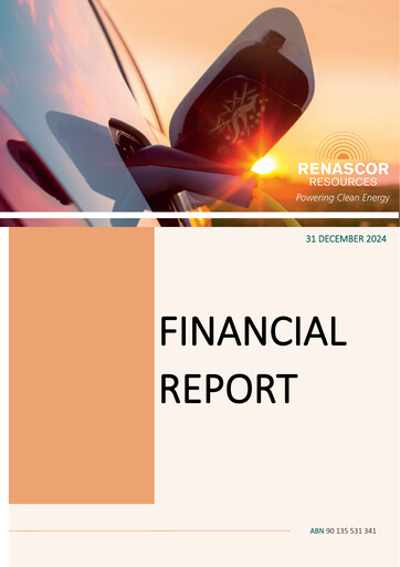Thumbnail Renascor Resources Financial Report 2025-h1
