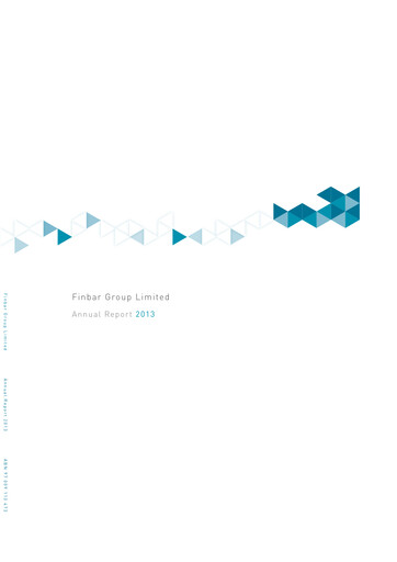 Thumbnail Finbar Group Limited Annual Report 2013