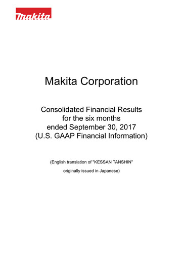 Thumbnail Makita Half-year Report 2017-h1