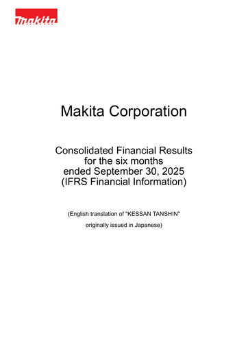 Thumbnail Makita Half-year Report 2025-h1