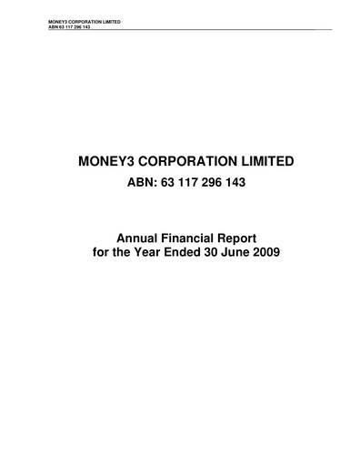 Miniature Solvar Limited Rapport annuel 2009