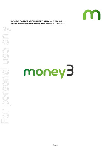 Miniature Solvar Limited Rapport annuel 2012