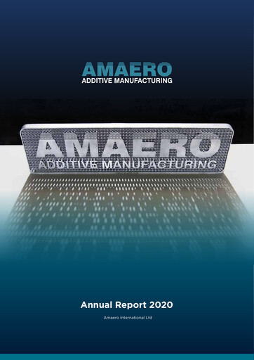 Thumbnail Amaero International Ltd Annual Report 2020