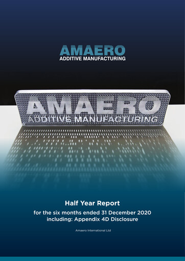 Thumbnail Amaero International Ltd Half-year Report 2020-h1
