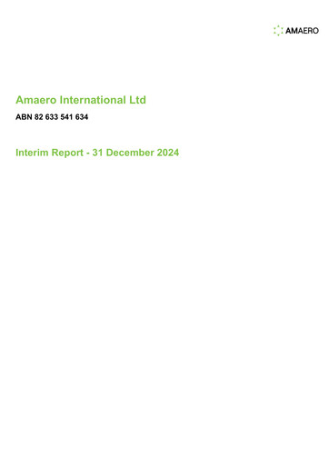 Thumbnail Amaero International Ltd Half-year Report 2024-h1