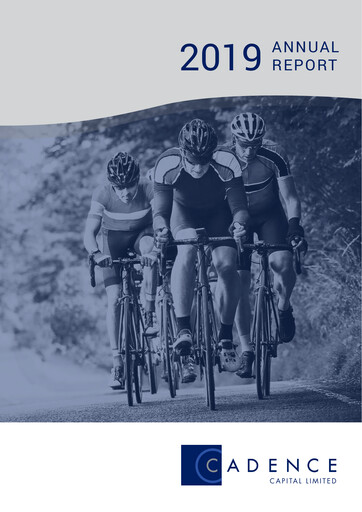 Miniature Cadence Capital Limited Rapport annuel 2019