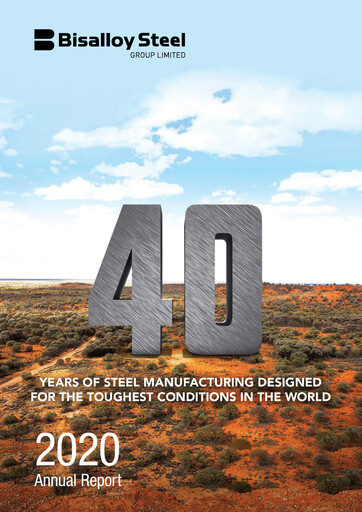 Thumbnail Bisalloy Steel Group Annual Report 2020