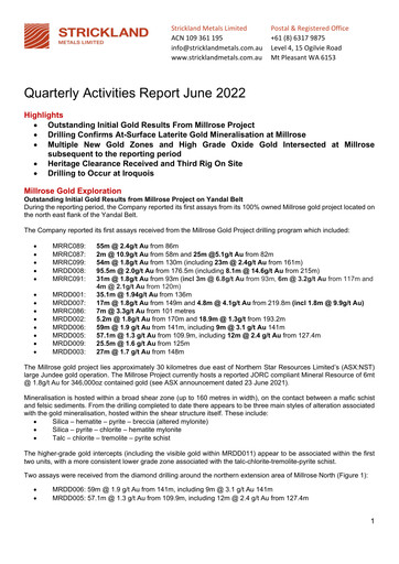 Thumbnail Strickland Metals Limited Quarterly Report 2022-q4
