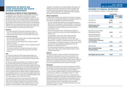 Thumbnail CVC Limited Financial Report 2004-h1