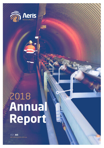 Thumbnail Aeris Resources Annual Report 2018