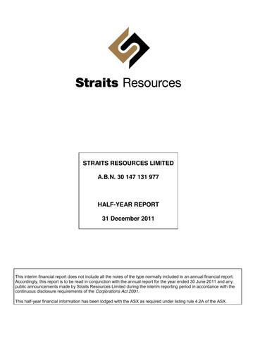 Thumbnail Aeris Resources Financial Report 2012-h1