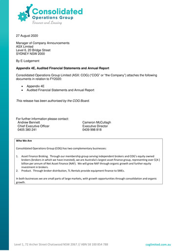 Thumbnail COG Financial Services Annual Report 2020