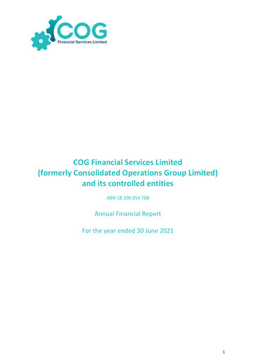 Thumbnail COG Financial Services Annual Report 2021