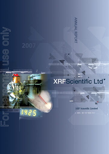 Vorschaubild XRF Scientific Limited Jahresbericht 2007