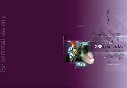 Vorschaubild XRF Scientific Limited Jahresbericht 2008
