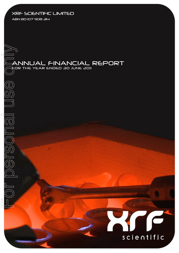Vorschaubild XRF Scientific Limited Jahresbericht 2011