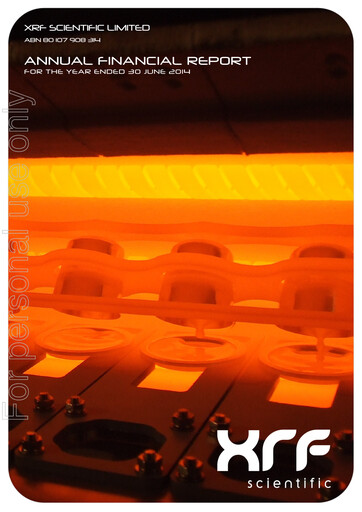 Vorschaubild XRF Scientific Limited Jahresbericht 2014