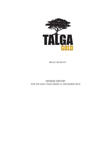 Thumbnail Talga Group Financial Report 2011-h1