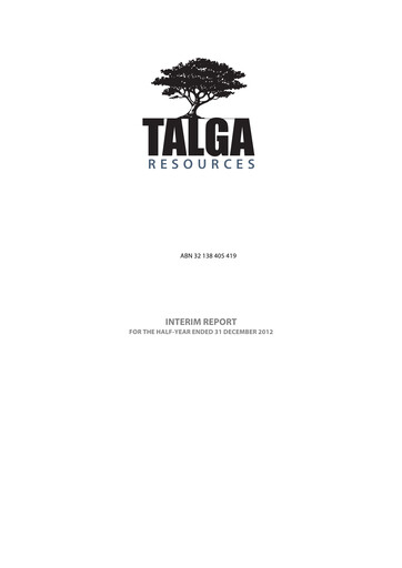 Thumbnail Talga Group Financial Report 2013-h1