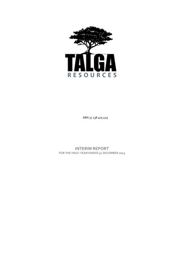 Thumbnail Talga Group Financial Report 2014-h1