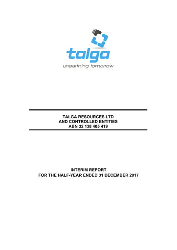 Thumbnail Talga Group Financial Report 2018-h1