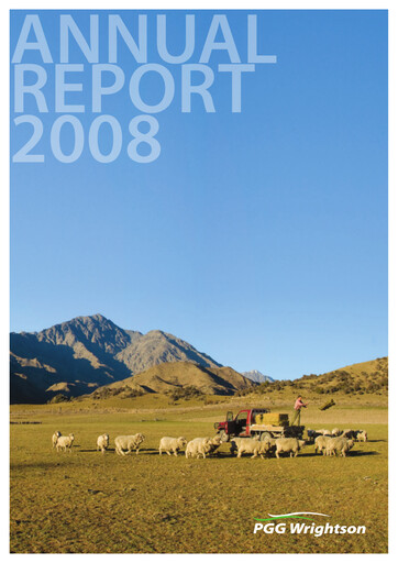 Miniature PGG Wrightson Rapport annuel 2008