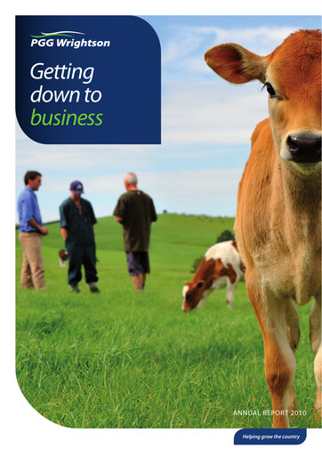 Miniature PGG Wrightson Rapport annuel 2010