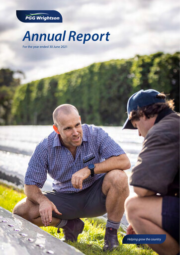 Miniature PGG Wrightson Rapport annuel 2021